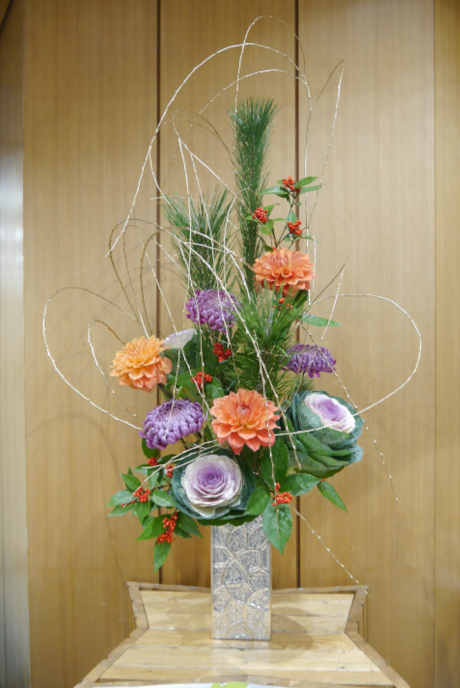 農林水産省にてフラワーデコレーションの展示